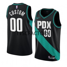 Muške NBA Dres Portland Trail Blazers Personalizirani Nike 2022-23 City Edition Crno Swingman